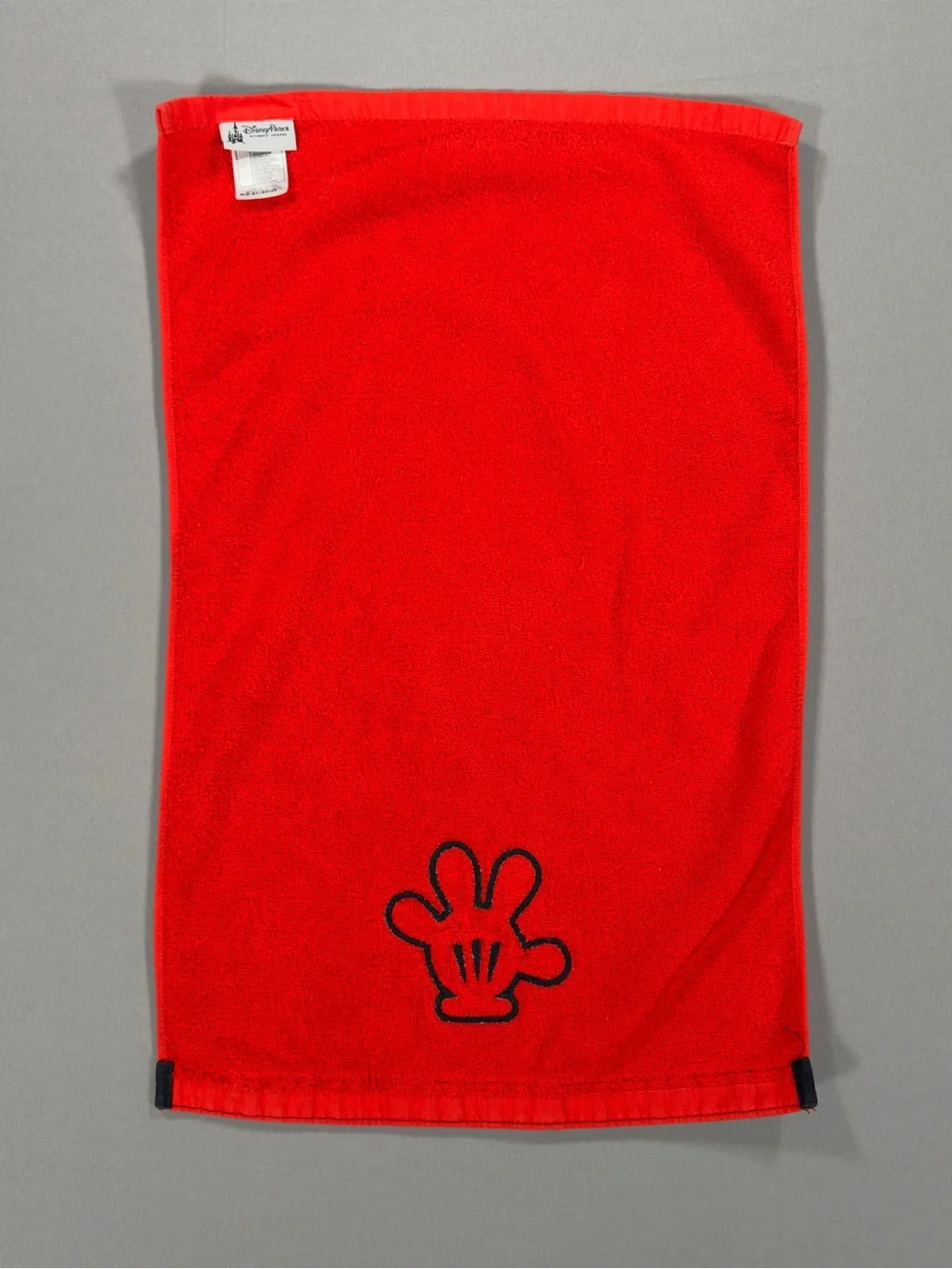 Disney Parks Mickey Mouse Spicy Kitchen Towel Set 2 Hand Dish Towels Red Black